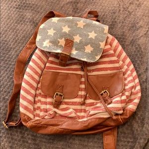 American flag backpack